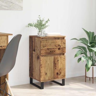 vidaXL Dressoir Oud hout 35 x 40 x 70 cm Bewerkt hout