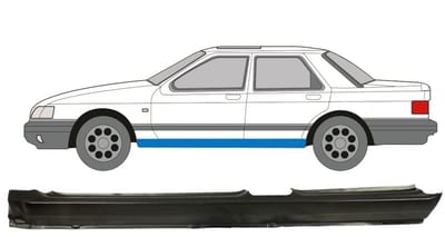 Volledige dorpel voor Ford Sierra 1982-1993 / Links