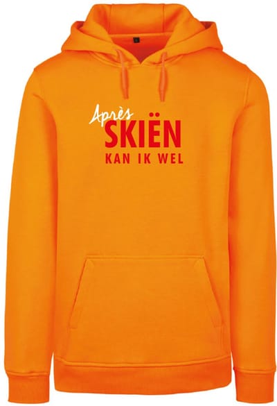 Après skiën kan ik wel wintersport hoodie paradise orange 3XL - soBAD. | Foute apres ski outfit | kleding | verkleedkleren | wintersporttruien | wintersport dames en heren