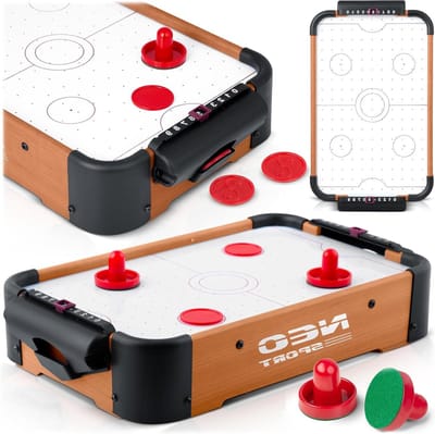 Airhockey Tafel - Speeltafel - Spelplezier - Luchtstroomsysteem - 38 cm - Blauw