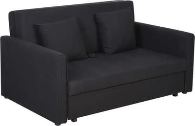 Slaapbank - Uitklapbaar - Slaapstoel - Logeerbed - Zetelbed - Slaapfauteuil - Vouwbed - 2 persoons - Zeer comfortabel - Donkergrijs