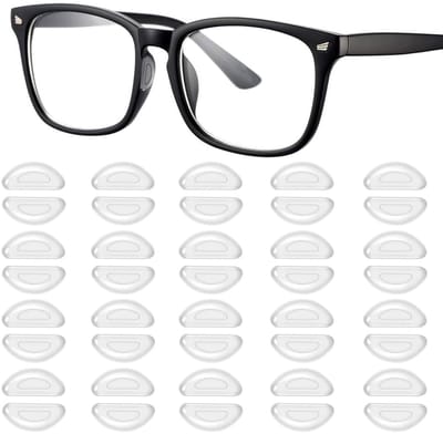 Dailygoods- Neuskussentjes D-vorm - 20 Paar Siliconen - Zelfklevend - Antislip - Transparant - Comfortabel en Praktisch - Neuspads