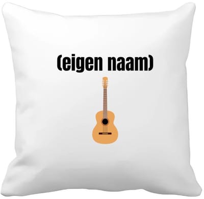 Akyol - gitaar met eigen naam Kussen hoes - Gitaar - gitaar liefhebbers - muziekliefhebber - leuk cadeau voor iemand die houd van gitaren - cadeau - kado - 40 bij 40 cm