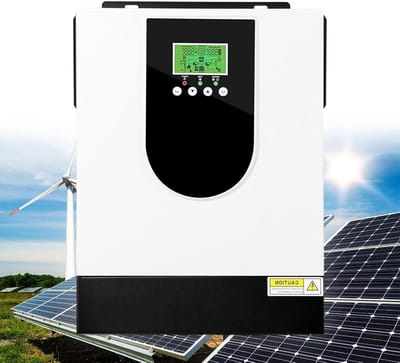 Hybride Omvormer - Zonne Energie - Thuis Energie - Zuivere Sinusgolf - 3000W 24V - Grijs