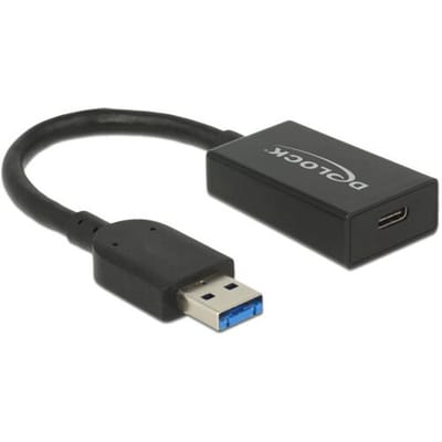 Delock 65698 USB-kabel USB 3.2 Gen2 USB-A stekker, USB-C bus 0.15 m Zwart