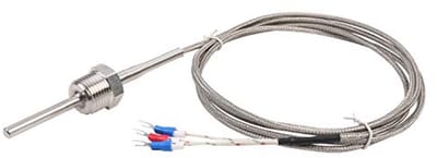 Waterdichte PT100 Temperatuursensor voor PID Regelaar - 3-Draads Roestvrij Stalen Sonde met NPT 1/2" Draad