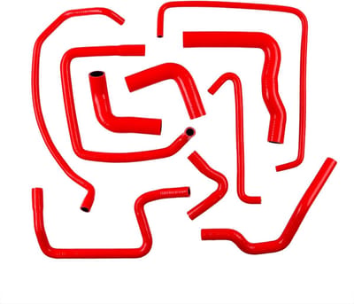 Silicone Radiatorslang Set Rood/Zwart voor Peugeot 205 & 309 GTI