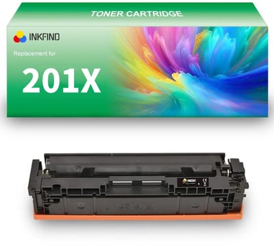 INKFIND 201XU (CF400X) Zwart tonercartridge compatibel met HP 201X CF400X HP 201A CF400A Zwart en Canon Cartridge 045H Zwart - 1-pack Zwart