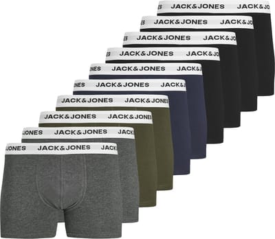 JACK&JONES - JACBASIC WHITE WB TRUNKS 10 PACK - Heren - Onderbroeken