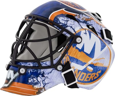Mini Hockey Goalie Mask met Standaard - Officieel NHL Team Logo Decoratie