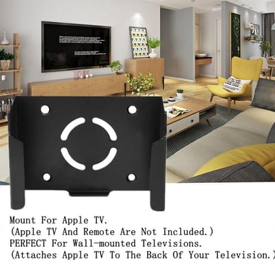 Apple TV-houder Compatibel met alle Apple TV's zwart