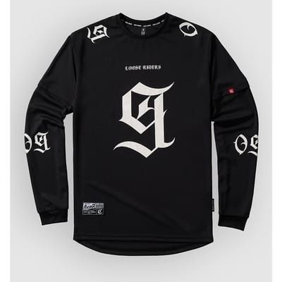 Loose Riders Nine Lives Long Sleeve Jersey zwart
