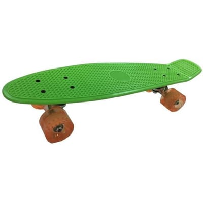 Single Kick plastic skateboard Groen met ABEC5 lag Skateboards