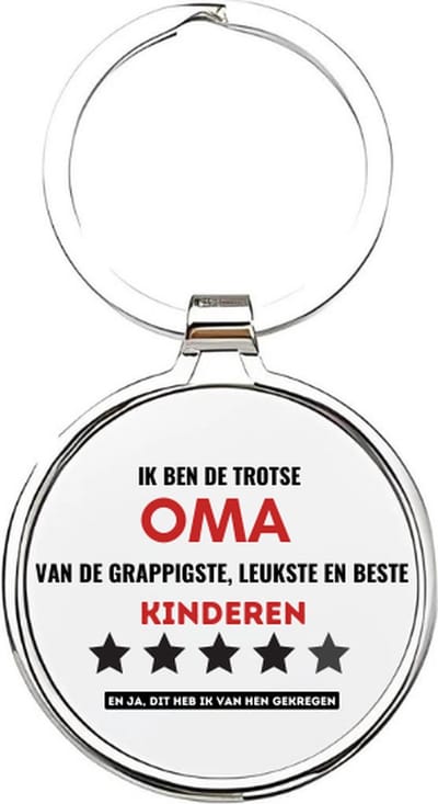 Akyol - ik ben een trotse oma van de grappigste, leukste en beste kleinkinderen ooit Sleutelhanger - Oma - de leukste oma - oma sleutelhanger - grootmoeder sleutelhanger - sleutelhanger voor oma - familie sleutelhanger - verjaardag - 4 x 7,5 CM