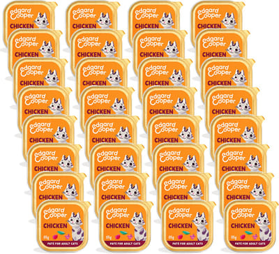 Edgard & Cooper Adult PatÃ© 85 g - Kattenvoer - 32 x Kip