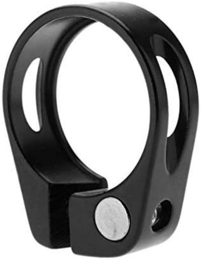 Daity Een zadelpenklem van 31 -8 mm - geschikt voor de meeste zadelpennen van 27 -2-28 -6 mm - metalen vergrendelbare zadelpenklem - fietsaccessoire - zadelpenklem (zwart).