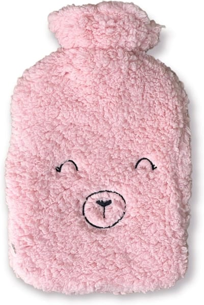 Warmwaterkruik - Bedfles Warmtezak - Bed Opwarmen - Zachte Fleece - 2 Liter - Roze