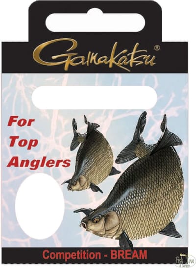 Gamakatsu Onderlijnen Competition Feeder 75cm Haak 2210R (10 pcs) - Maat : Haak 12 - 0.16mm