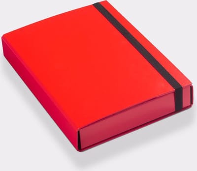 Luxe A4 kartonnen opbergbox rood