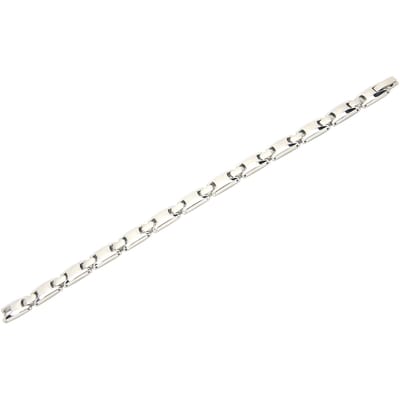 Bracelet de Thérapie Magnétique en Acier Titane Soulagement de la Fatigue Bracelet Magnétique Élégant pour Femmes white