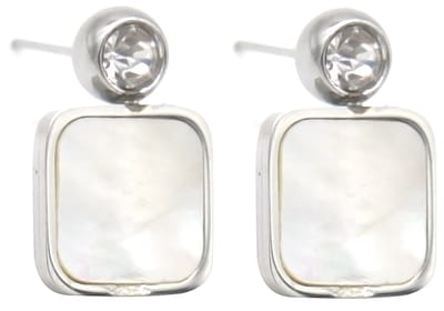 Oorbellen - oorhangers - oorsieraad - sieraad - accessoire - bling - zilverkleurig - wit - chique - feest - cadeau - tijdloos - hip - trendy - vrouwen - dames