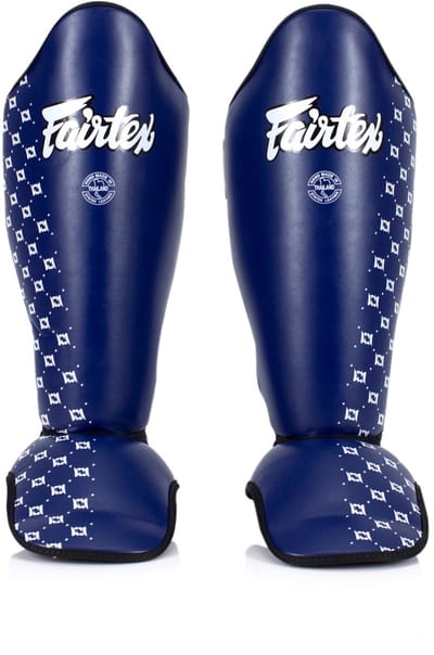 Fairtex SP5 Competition Scheenbeschermers – Maat S – Blauw – Kickboksen, Muay Thai & MMA