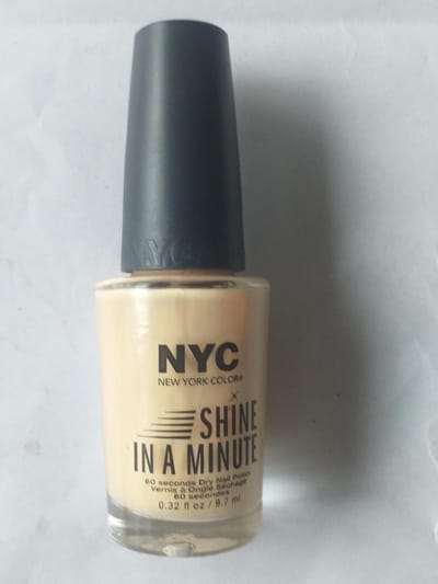 Nyc shine in a minute nail polish 201 melon milkshake