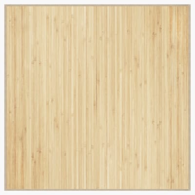 vidaXL - Vloerkleed - vierkant - 100x100 - cm - bamboe - lichtnaturel