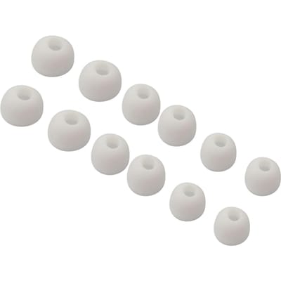 12 STUKS   6 Paar Vervangende Oordopjes Oordopjes Siliconen Tips voor In-Ear Koptelefoons 3 Maten Klein Middel Groot wit
