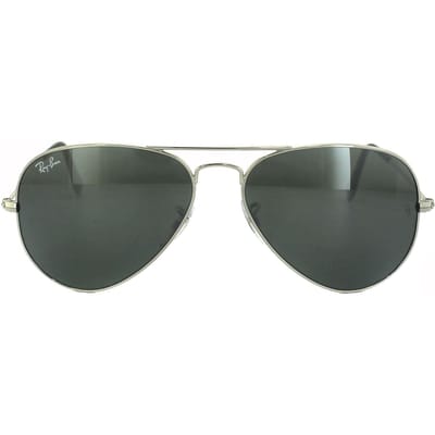 Ray-Ban Aviator unisex zilveren grijze spiegel zonnebril