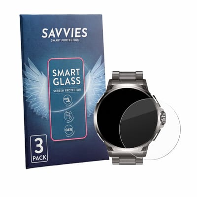3 Stuks Savvies Screenprotector - geschikt voor Fosmet Smartwatch 1.92" - beschermfolie glas transparant