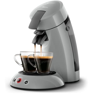 Philips Senseo Original Koffiepadmachine HD6553/70 - Keuze uit 1 of 2 Kopjes - Automatische Uitschakeling - Duurzame Materialen - Zilvergrijs