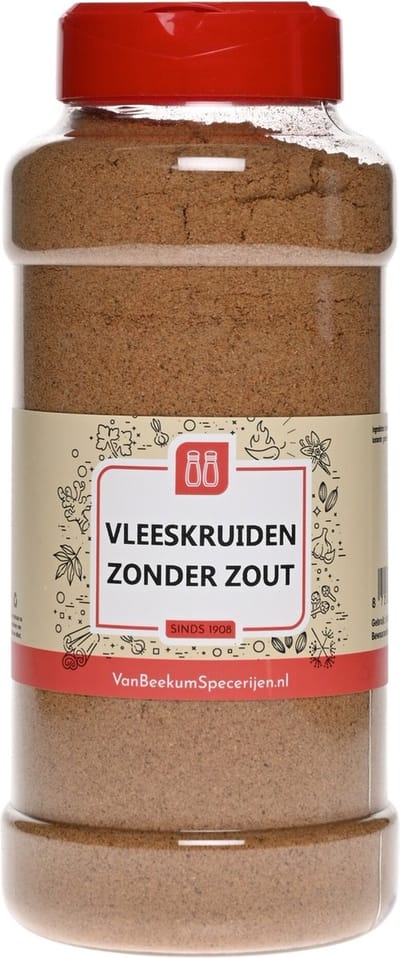 Van Beekum Specerijen - Vleeskruiden Zonder Zout - Strooibus 450 Gram