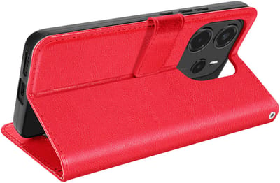 Mayaxess, Geval voor Xiaomi Redmi Nota 14 4G Portefeuille met Handriem, Rood