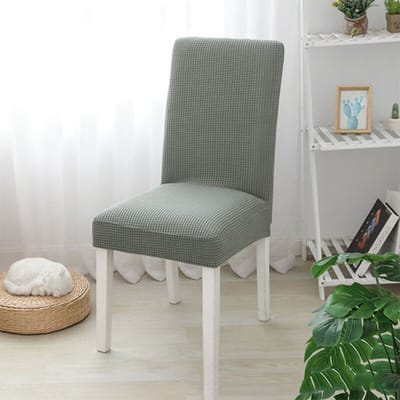 Dikke stoelhoes Kussen Eetkamerstoelhoes Universele krukhoes Zittinghoes Stretch Hotel Eettafel Stoelhoes donkergroene kleur