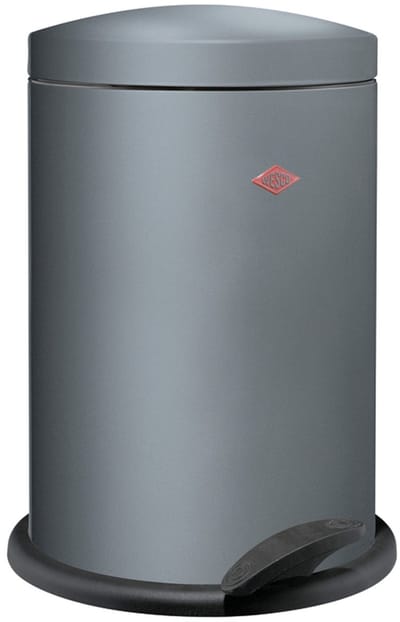 WESCO 116 (Alpha) Prullenbak | Pedaalemmer | 13 Liter | Metaal - Grafiet | Vuilnisbak - Made in Germany