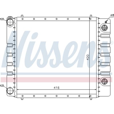 Radiator, motorkoeling NISSENS 64328