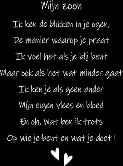 Houten tekstbordje Mijn Zoon - cadeau zoon - cadeau kerst - cadeau sinterklaas