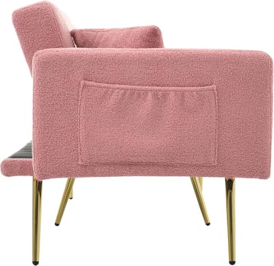 Slaapbank met Bedfunctie 175x64x72 cm - 175x64x72 cm - Goud - Novihome