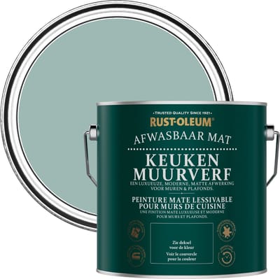 Rust-Oleum Blauw Keuken muurverf - Kustblauw 2,5L