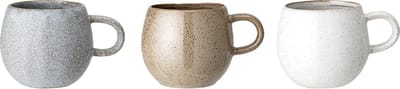 Bloomingville - Handgemaakte theemokken - Addison - Beker stoneware set van 3