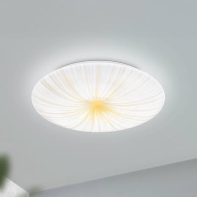 EGLO Nieves 1 Plafondlamp - LED - Staal|Kunststof - Wit|Goud