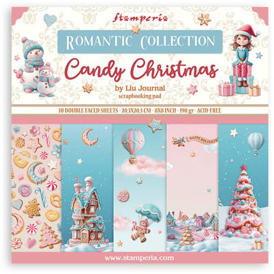 Stamperia - Candy Christmas 8x8 Inch Paper Pack (SBBS129)