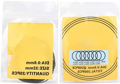 Waterdichte Rubber O-Ringen voor Horloges - 200 Stuks Sealing Gaskets voor Perfecte Bescherming en Sluiting (0.6mm)