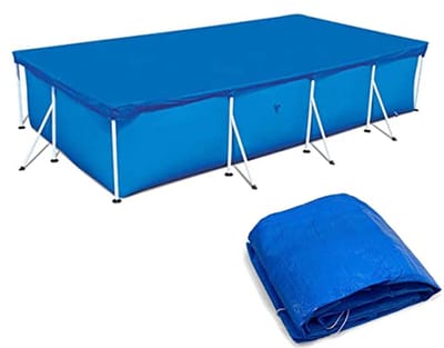 Zwembadafdekking Rechthoekig - Zwembadbeschermer Stofvrij - Zwembad Schoonhouden - Waterdicht PE Doek - 260 x 170 cm - Blauw