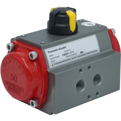 Pneumatische Actuator Tandheugel Veer-Sluitend 305.4Nm @ 6bar F10/F12 - PR10A