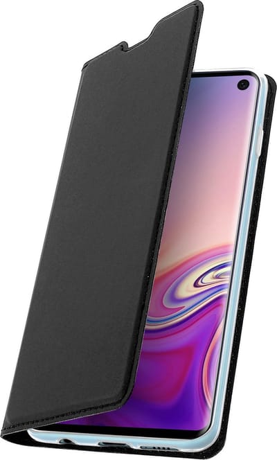 Dux Ducis, Foliohoes Geschikt voor Samsung Galaxy S10 Dux Ducis met kaarthouder - zwart, Zwart