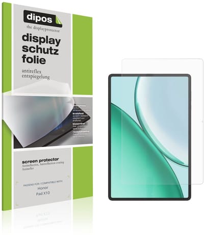 dipos – 2x Matte Beschermfolie geschikt voor Honor Pad X10 | Krasbestendige & antireflecterende Screenprotector Ultra-Thin