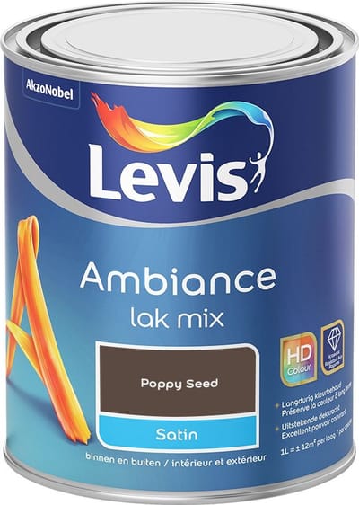 Levis - Ambiance Lak Satin Mix - Poppy Seed - Mengverf - 1 L