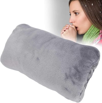 Draagbare Elektrische Handwarmer met USB Oplaadbare Fluwelen Pouch voor Buitenactiviteiten, Verwarmende Handbeschermers en Wintercadeau voor Mannen en Vrouwen